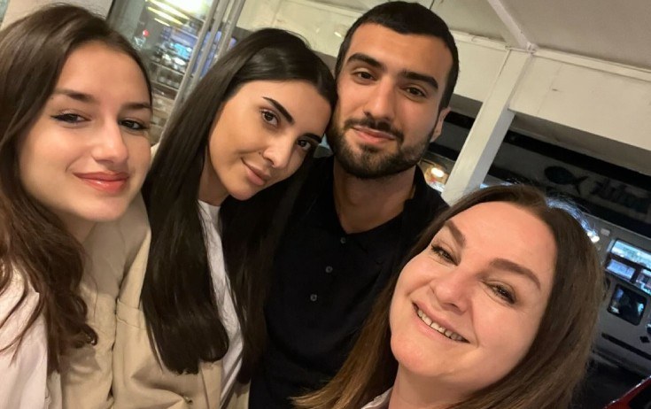 Mahir Emreli bacısı ilə aktrisanın qonağı oldu    - FOTOLAR