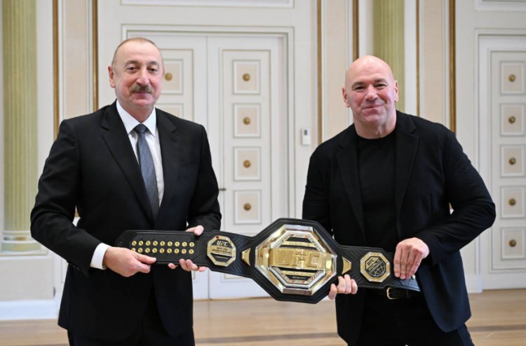 İlham Əliyev UFC-nin prezidentini qəbul etdi