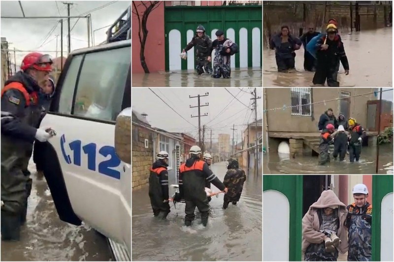 Su basmış ərazilərdən 84 nəfər təxliyə edilib